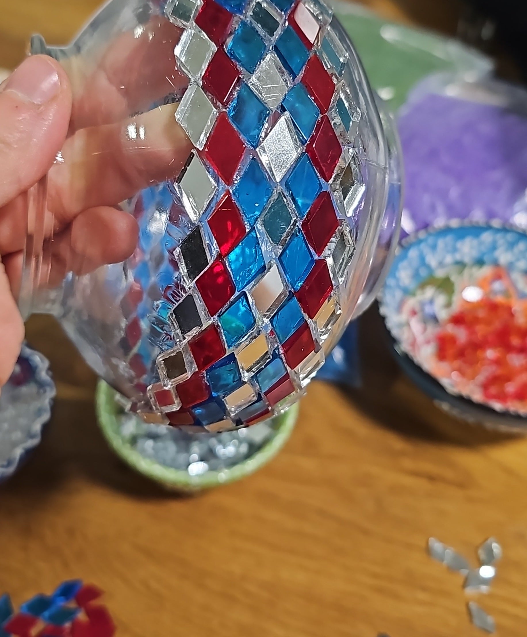 Atelier mosaïque créatif Charleroi création artisanale fait main