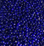 Perles de rocaille bleu roi transparentes 4mm — Mosaic Dream