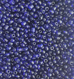 Perles de rocaille bleu roi — reflet et brillance 