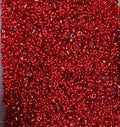 Perles de rocaille rouge vif transparentes 4mm — Mosaic Dream