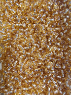 Perles de rocaille silver-lined dorées 4mm — Mosaic Dream