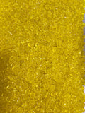 Perles de rocaille jaune citron transparentes 4mm — Mosaic Dream