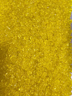 Perles de rocaille jaune citron transparentes 4mm — Mosaic Dream
