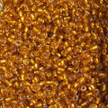 Perles de rocaille ambre topaze silver-lined 4mm — Mosaic Dream