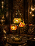 Lampe mosaïque 3 globes tricolore artisanale – Mosaic Dream