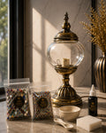Kit DIY lampe mosaïque de 28 cm avec globe en verre, structure métallique et accessoires