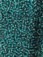 Perles turquoise canard pour lampe mosaïque artisanale — Mosaic Dream