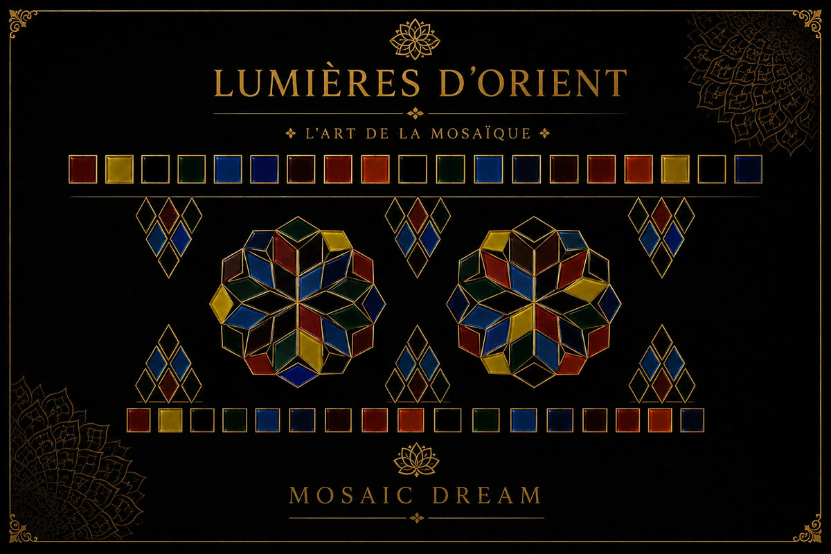 Motif Lumières d’Orient pour kit DIY lampe mosaïque