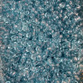 Perles de rocaille bleu glacier transparentes AB 4mm — Mosaic Dream