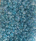 Perles de rocaille bleu lagon transparentes AB 4mm — Mosaic Dream
