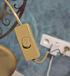 Prise électrique européenne lampe lune mosaïque artisanale