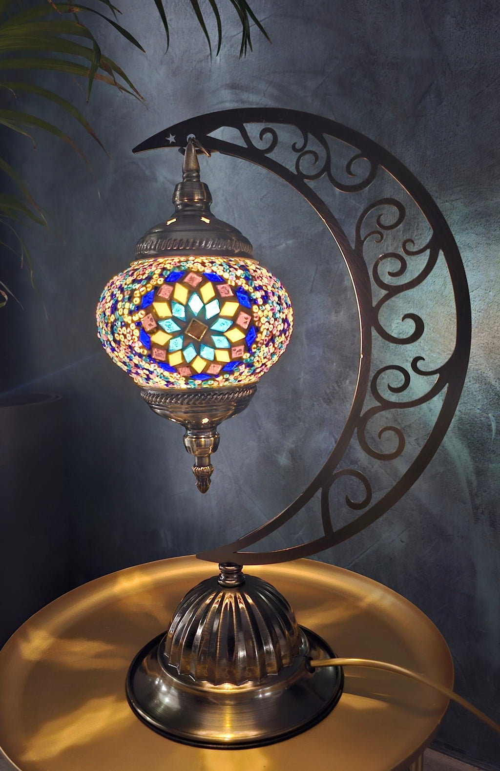 Lampe mosaïque turque authentique artisanat ottoman qualité