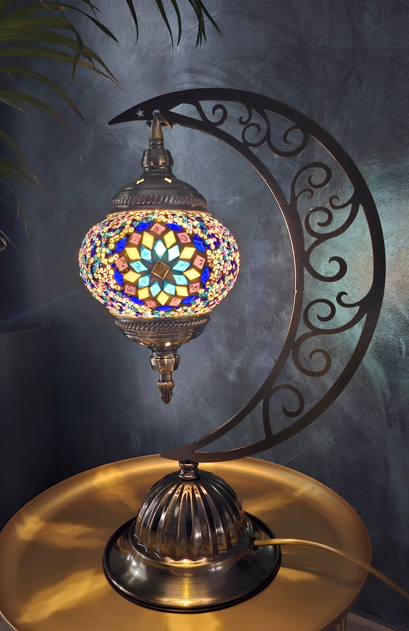 Lampe mosaïque turque authentique artisanat ottoman qualité