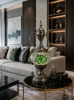 Lampe Mosaïque Verte Teapot