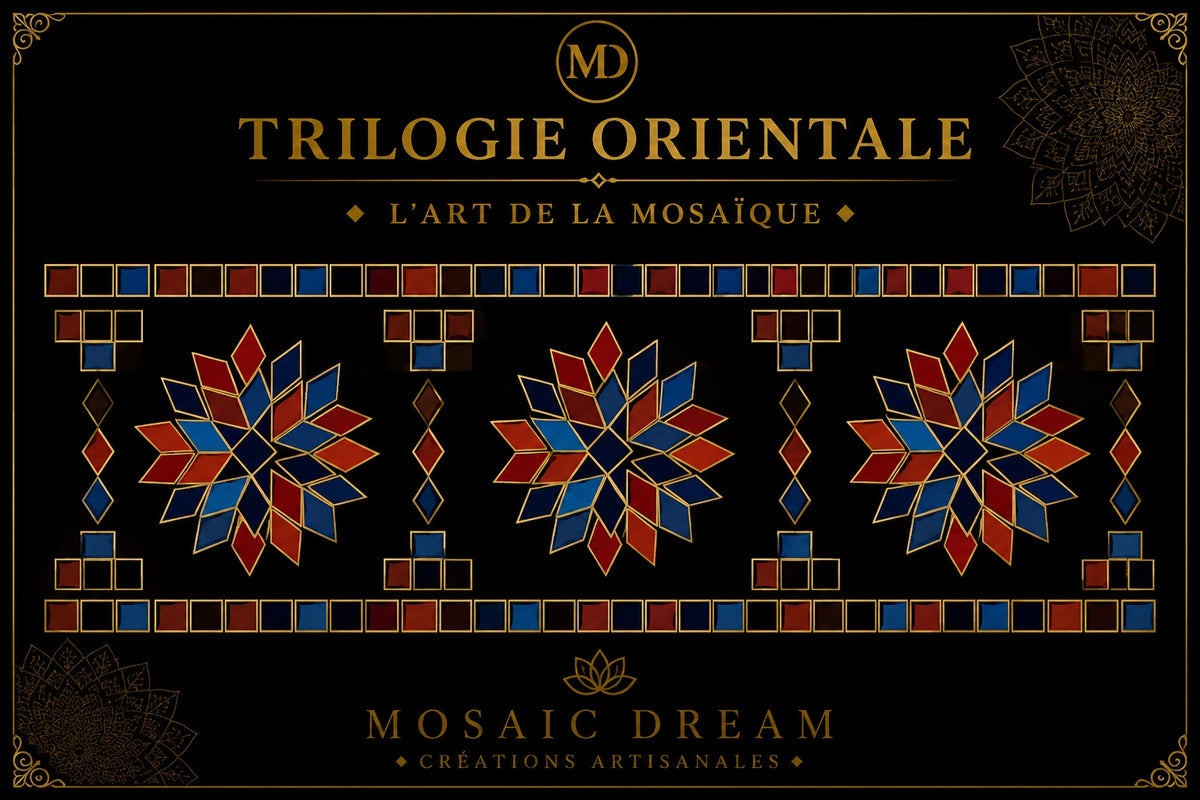 Motif Trilogie Orientale pour kit DIY lampe mosaïque