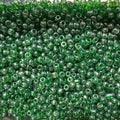 Perles de rocaille vert prairie transparentes 4mm — Mosaic Dream