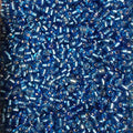 Perles de rocaille bleu saphir silver-lined 4mm — Mosaic Dream