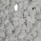 Tesselle de verre blanc opaque losange 8 mm pour globe lampe mosaïque – Mosaic Dream