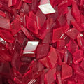 Tesselle de verre rouge losange 8 mm pour globe lampe mosaïque – Mosaic Dream