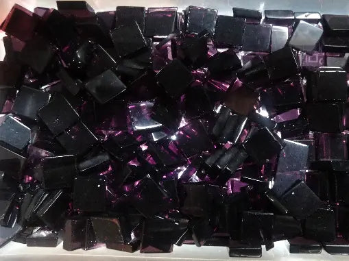 Tesselle de verre mauve 8 mm – accessoire mosaïque DIY Mosaic Dream Belgique