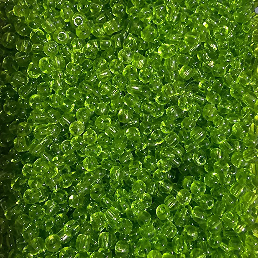 Perles de rocaille vert anis transparentes 4mm — Mosaic Dream
