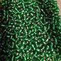 Perles de rocaille vert émeraude silver-lined 4mm — Mosaic Dream
