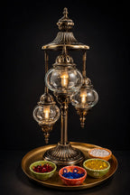 Lampe 3 globes personnalisable sur mesure – caractéristiques techniques décoration artisanale Mosaic Dream
